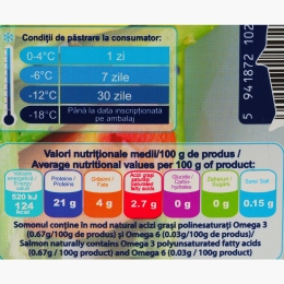 File de somon sălbatic, 300g