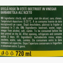 Sfeclă roșie rondele 700g