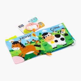 Cărticică interactivă pentru bebeluși, Ferma Animalelor, 0+ luni 