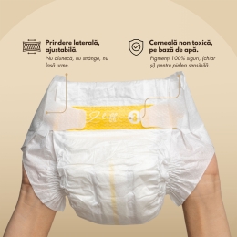 Scutece chiloțel din bambus mărimea 4, 10-15kg, 84 buc