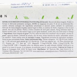 Biscuiți ecologici integrali nutri 200g