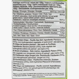 Chipsuri din banane plantain cu sare de mare din Pacific 75g