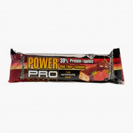 Baton energizant Power Pro cu aromă căpșuni și ciocolată 80g
