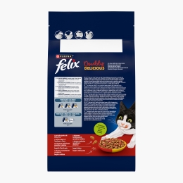 Hrană uscată pentru pisici Adult, 1.4kg, Doubly Delicious, cu vită, pui și sfeclă roșie