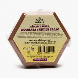 Săpun cu miere, ciocolată și unt de cacao 100g