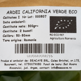 Ardei California verde eco România (Legume vesele), 2 buc