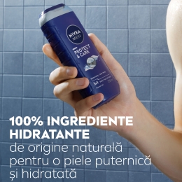 Gel de duș bărbați Protect & Care 3în1, pentru corp, față și păr, 0.25l