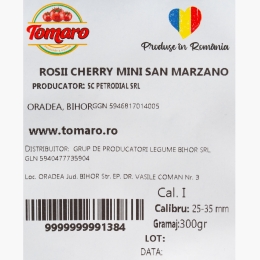 Roșii cherry mini San Marzano, din Bihor 300g