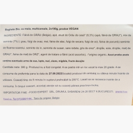 Baghetă cu maia, multicereale, precoaptă, eco 2x190g 