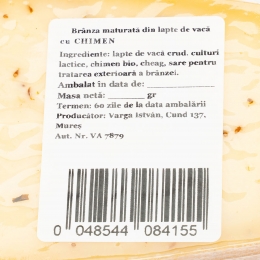 Brânză maturată cu chimen 250g