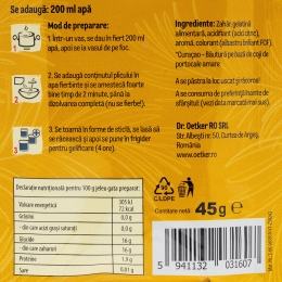 Mix pentru jeleu cu gust de Curaçao, 45g