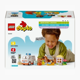 Ambulanță și șofer, 10447 Duplo, 19 piese, +2 ani