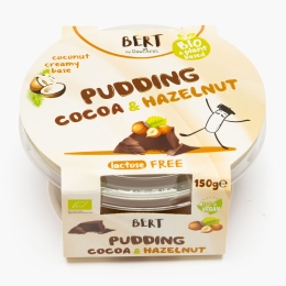 Budincă eco din cremă de cocos, ciocolată și alune 150g