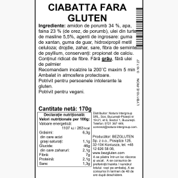 Ciabatta fără gluten 170g