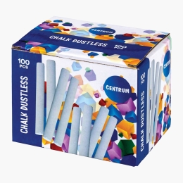 Cretă albă Dustless, 100 buc