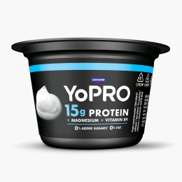  Produs lactat fermentat natur, bogat in proteine, 0% grăsime, 160g