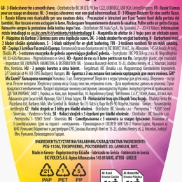 Aparat de ras pentru femei Miss Soleil Colour Collection, 3 lame, 3 buc