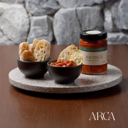 Zacuscă de legume și hribi, 300g