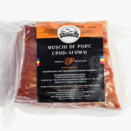 Mușchi de porc crud-afumat 300g
