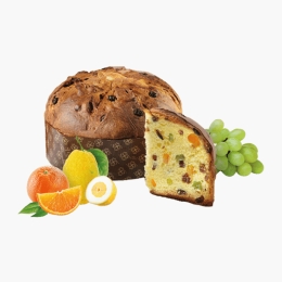 Panettone tradițional cu stafide, portocale și lămâie 1000g