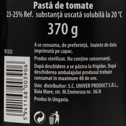 Pastă de tomate 23-25% 370g