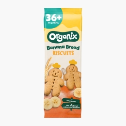 Biscuiți eco cu banană 135g, +36 luni
