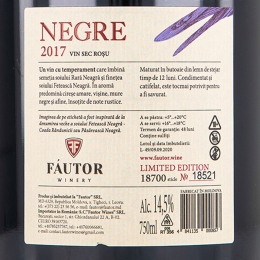 Vin roșu sec Fetească Neagră&Rară Neagră 750ml