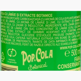 Băutură carbogazoasă Pop Cola Botanical cu lămâie & lime 500ml