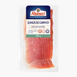 Șuncă de Carpați feliată 100g
