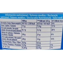 Înghețată cu vanilie, cu biscuiți cu cacao zdrobiți în bucățele 425ml
