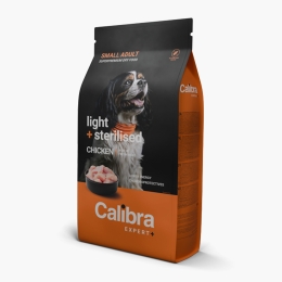 Hrană uscată pentru câini adulți de talie mică Expert Light & Steril, cu pui, 1.5kg