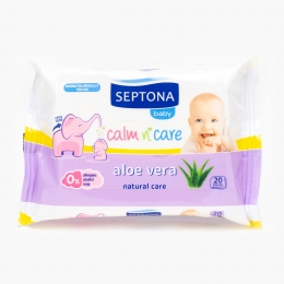 Șervețele umende Calm n Care cu aloe vera 20 buc