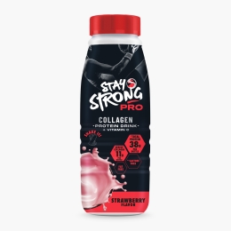 Băutură proteică cu colagen, cu aromă de căpșuni Collagen Shake, fără lactoză 500ml