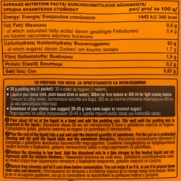 Mix eco pentru budincă de vanilie, neîndulcit, fără gluten 30g