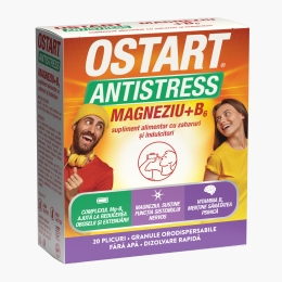 Ostart Antistress Magneziu + B6, 20 plicuri