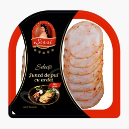 Șuncă de pui cu ardei 120g