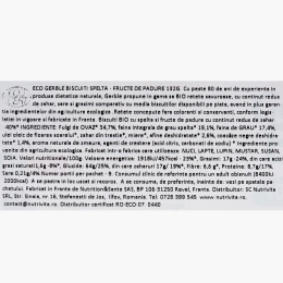 Biscuiți eco spelta cu fructe de pădure 132g
