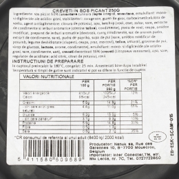 Creveți scampi în sos picant 250g