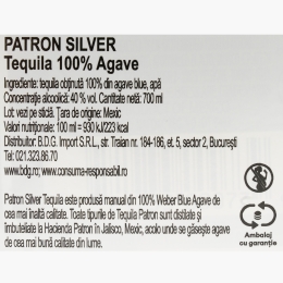 Tequila Silver 40% alc. 700ml + cutie