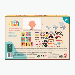 Cutie magnetică Fețișoare Amuzante, +3 ani