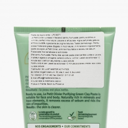 Pastă de argilă verde pentru față și corp cu efect de detoxifiere 300g 