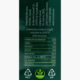 Apă minerală slab carbogazificată 1l