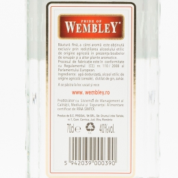 Gin London Dry 40% alc. 700ml + 1 pahar  