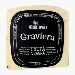 Brânză Graviera maturată 6 luni, cu trufă neagră 200g