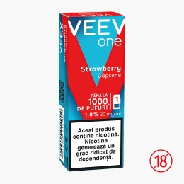 Capsulă pentru țigară electronică Strawberry 1.8%, 20mg/ml nicotină, 1000 puffs