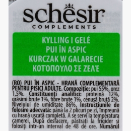 Hrană umedă pentru pisici adulte, 70g, pui în aspic