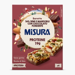 Baton cu semințe, migdale și ciocolată cu proteine vegetale 120g