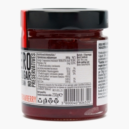 Pastă tartinabilă din căpșune, fără zahăr adăugat, cu îndulcitori 230g