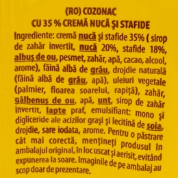 Cozonac cremă de nucă și stafide 400g