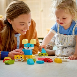 Animăluțe de companie creative 3 în 1, 10477 Duplo, 24 piese, +1 an jumătate